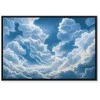 Artgeist Paveikslas - Mėlyna Sky Breaking Through Baltas Fluffy Clouds