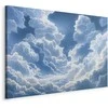 Artgeist Paveikslas - Mėlyna Sky Breaking Through Baltas Fluffy Clouds