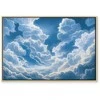 Artgeist Paveikslas - Mėlyna Sky Breaking Through Baltas Fluffy Clouds