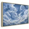 Artgeist Paveikslas - Mėlyna Sky Breaking Through Baltas Fluffy Clouds