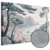 Artgeist Paveikslas - Mountainous Coast with Trees and Rocks in Light Pastel Blues
