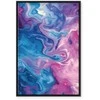 Artgeist Paveikslas - Night Flows - Abstract Waves in Shades of Mėlyna and Violet