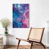 Artgeist Paveikslas - Night Flows - Abstract Waves in Shades of Mėlyna and Violet