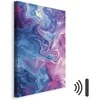 Artgeist Paveikslas - Night Flows - Abstract Waves in Shades of Mėlyna and Violet