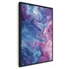 Artgeist Paveikslas - Night Flows - Abstract Waves in Shades of Mėlyna and Violet
