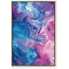 Artgeist Paveikslas - Night Flows - Abstract Waves in Shades of Mėlyna and Violet