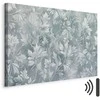 Artgeist Paveikslas - Ornaments in Worn Muted Turquoises: Delicate Plant Pattern