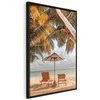 Artgeist Paveikslas - Palm Umbrella (1 Part) Vertical