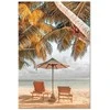 Artgeist Paveikslas - Palm Umbrella (1 Part) Vertical