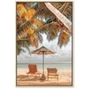 Artgeist Paveikslas - Palm Umbrella (1 Part) Vertical