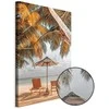Artgeist Paveikslas - Palm Umbrella (1 Part) Vertical