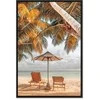 Artgeist Paveikslas - Palm Umbrella (1 Part) Vertical