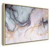 Artgeist Paveikslas - Pastel stones - pink and mėlynas structures on a marble base