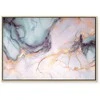 Artgeist Paveikslas - Pastel stones - pink and mėlynas structures on a marble base