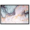 Artgeist Paveikslas - Pastel stones - pink and mėlynas structures on a marble base