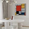 Artgeist Paveikslas - Piet Mondrian – Composition with red, yellow. mėlynas and juodas