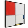 Artgeist Paveikslas - Piet Mondrian – Composition No. III, with red, mėlynas, yellow and juodas