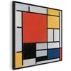 Artgeist Paveikslas - Piet Mondrian – Composition with red, yellow. mėlynas and juodas