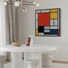 Artgeist Paveikslas - Piet Mondrian – Composition with red, yellow. mėlynas and juodas