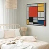 Artgeist Paveikslas - Piet Mondrian – Composition with red, yellow. mėlynas and juodas