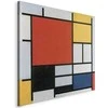 Artgeist Paveikslas - Piet Mondrian – Composition with red, yellow. mėlynas and juodas
