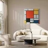 Artgeist Paveikslas - Piet Mondrian – Composition with red, yellow. mėlynas and juodas