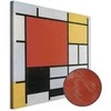 Artgeist Paveikslas - Piet Mondrian – Composition with red, yellow. mėlynas and juodas