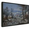 Artgeist Paveikslas - Pieter Brueghel the Younger – Winter Landscape with a Bird Trap