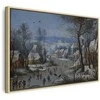Artgeist Paveikslas - Pieter Brueghel the Younger – Winter Landscape with a Bird Trap