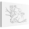 Artgeist Paveikslas - Quiet Charm of Nature (1-part) - Sleeping Koala in Juodas and Baltas