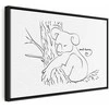 Artgeist Paveikslas - Quiet Charm of Nature (1-part) - Sleeping Koala in Juodas and Baltas