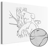 Artgeist Paveikslas - Quiet Charm of Nature (1-part) - Sleeping Koala in Juodas and Baltas