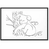 Artgeist Paveikslas - Quiet Charm of Nature (1-part) - Sleeping Koala in Juodas and Baltas