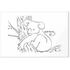 Artgeist Paveikslas - Quiet Charm of Nature (1-part) - Sleeping Koala in Juodas and Baltas