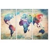 Artgeist Paveikslas - Rainbow Map (triptych)