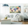 Artgeist Paveikslas - Rainbow Map (triptych)