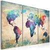 Artgeist Paveikslas - Rainbow Map (triptych)