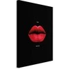 Artgeist Paveikslas - Raudona Lips (1-part) - Juodas Background with English Text