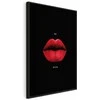 Artgeist Paveikslas - Raudona Lips (1-part) - Juodas Background with English Text