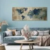 Artgeist Paveikslas - Retro Map (5 Parts) Narrow