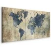Artgeist Paveikslas - Retro Map (5 Parts) Narrow