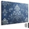 Artgeist Paveikslas - Retro Ornament Decorative Motif in Worn Blues