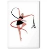 Artgeist Paveikslas - Rhythmic Gymnastics - Illustration of a Woman With a Ribbon