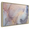 Artgeist Paveikslas - Rožinė and mėlynas marble - abstract watercolour with auksinis accents
