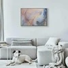 Artgeist Paveikslas - Rožinė and mėlynas marble - abstract watercolour with auksinis accents