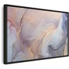 Artgeist Paveikslas - Rožinė and mėlynas marble - abstract watercolour with auksinis accents