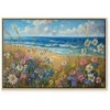 Artgeist Paveikslas - Seascape – wildflowers and a view of the rough sea