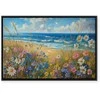 Artgeist Paveikslas - Seascape – wildflowers and a view of the rough sea