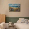 Artgeist Paveikslas - Seascape – wildflowers and a view of the rough sea