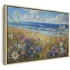 Artgeist Paveikslas - Seascape – wildflowers and a view of the rough sea